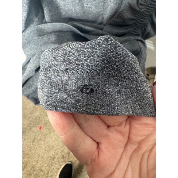 LULULEMON In The Flow Tank Dress Gray Seamless Ruched Size 6 - Picture 5 of 6